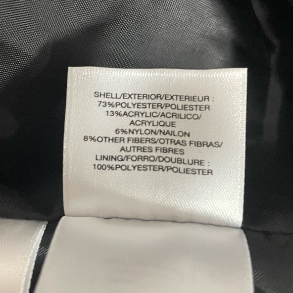 NWT Anne Klein Tweed 3/4- Sleeve Open Front Jacket in Black/White. Size Medium - Picture 7 of 9